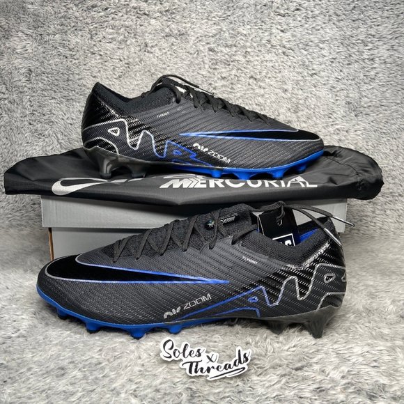 Nike Mercurial Vapor 15 Elite AG-Pro Size 12.5 Men Soccer Cleats Black Blue main image 5